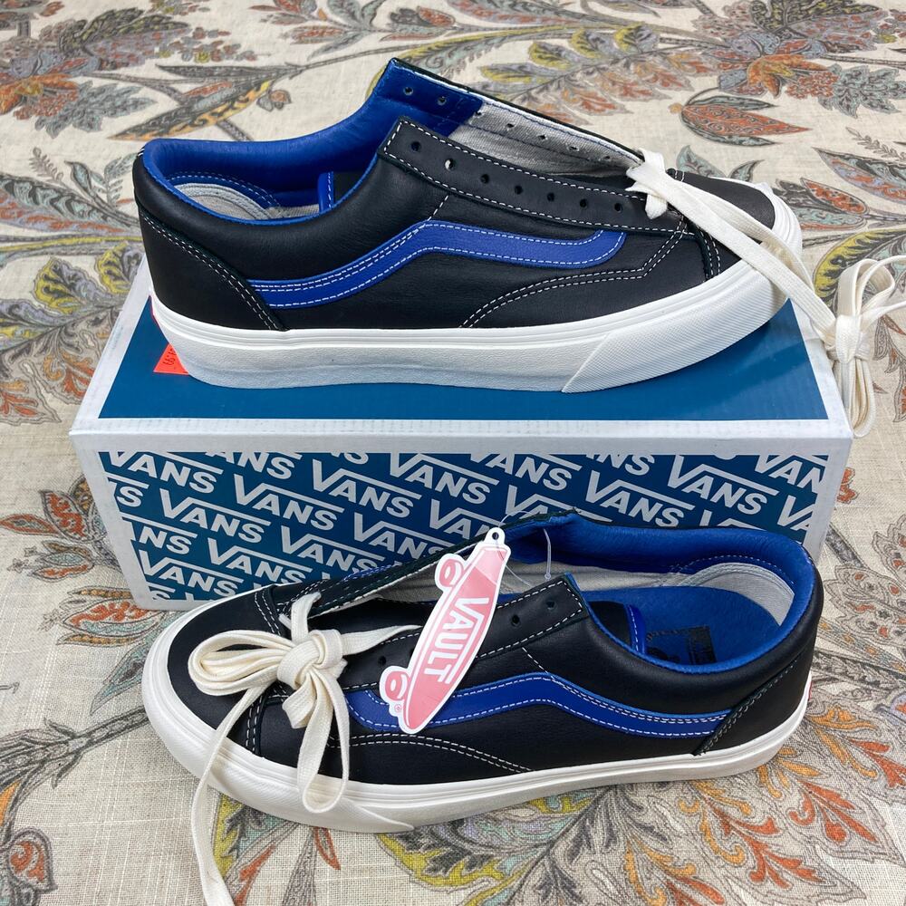NEW VANS Style 36 VLT LX Princess Blue Black Sneakers US Women 9 Men 7.5 VAULTED